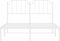 vidaXL - Bedframe - met - hoofdbord - metaal - wit - 140x200 - cm