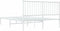 vidaXL - Bedframe - met - hoofdbord - metaal - wit - 140x200 - cm