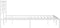 vidaXL - Bedframe - met - hoofdbord - metaal - wit - 140x200 - cm