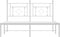 vidaXL - Bedframe - met - hoofdbord - metaal - wit - 140x200 - cm