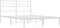 vidaXL - Bedframe - met - hoofdbord - metaal - wit - 140x200 - cm