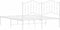 vidaXL - Bedframe - met - hoofdbord - metaal - wit - 140x200 - cm