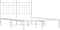 vidaXL - Bedframe - met - hoofdbord - metaal - wit - 140x200 - cm