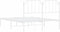 vidaXL - Bedframe - met - hoofdbord - metaal - wit - 140x200 - cm