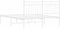 vidaXL - Bedframe - met - hoofdbord - metaal - wit - 140x200 - cm