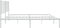 vidaXL - Bedframe - met - hoofdbord - metaal - wit - 140x200 - cm