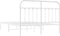 vidaXL - Bedframe - met - hoofdbord - metaal - wit - 140x200 - cm