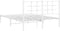 vidaXL - Bedframe - met - hoofdbord - metaal - wit - 140x200 - cm