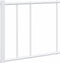 vidaXL - Bedframe - met - hoofdbord - metaal - wit - 140x200 - cm