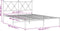 vidaXL - Bedframe - met - hoofdbord - metaal - wit - 140x200 - cm