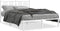vidaXL - Bedframe - met - hoofdbord - metaal - wit - 140x200 - cm