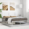 vidaXL - Bedframe - met - hoofdbord - metaal - wit - 140x200 - cm