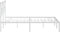 vidaXL - Bedframe - met - hoofdbord - metaal - wit - 140x200 - cm