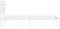 vidaXL - Bedframe - met - hoofdbord - metaal - wit - 140x200 - cm
