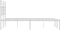 vidaXL - Bedframe - met - hoofdbord - metaal - wit - 140x200 - cm