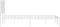 vidaXL - Bedframe - met - hoofdbord - metaal - wit - 140x200 - cm