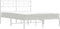 vidaXL - Bedframe - met - hoofdbord - metaal - wit - 140x200 - cm