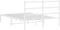 vidaXL - Bedframe - met - hoofdbord - metaal - wit - 140x200 - cm