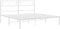 vidaXL - Bedframe - met - hoofdbord - metaal - wit - 140x200 - cm