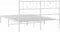 vidaXL - Bedframe - met - hoofdbord - metaal - wit - 140x200 - cm