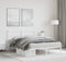 vidaXL - Bedframe - met - hoofdbord - metaal - wit - 140x200 - cm