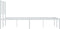 vidaXL - Bedframe - met - hoofdbord - metaal - wit - 140x200 - cm