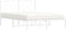 vidaXL - Bedframe - met - hoofdbord - metaal - wit - 140x200 - cm