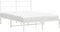 vidaXL - Bedframe - met - hoofdbord - metaal - wit - 140x200 - cm