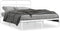 vidaXL - Bedframe - met - hoofdbord - metaal - wit - 150x200 - cm