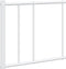 vidaXL - Bedframe - met - hoofdbord - metaal - wit - 150x200 - cm
