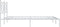 vidaXL - Bedframe - met - hoofdbord - metaal - wit - 150x200 - cm