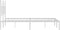 vidaXL - Bedframe - met - hoofdbord - metaal - wit - 150x200 - cm