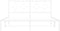 vidaXL - Bedframe - met - hoofdbord - metaal - wit - 150x200 - cm