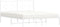 vidaXL - Bedframe - met - hoofdbord - metaal - wit - 150x200 - cm