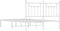 vidaXL - Bedframe - met - hoofdbord - metaal - wit - 150x200 - cm