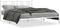 vidaXL - Bedframe - met - hoofdbord - metaal - wit - 160x200 - cm