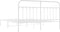 vidaXL - Bedframe - met - hoofdbord - metaal - wit - 160x200 - cm