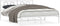 vidaXL - Bedframe - met - hoofdbord - metaal - wit - 160x200 - cm