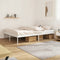 vidaXL - Bedframe - met - hoofdbord - metaal - wit - 160x200 - cm