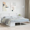 vidaXL - Bedframe - met - hoofdbord - metaal - wit - 160x200 - cm