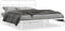 vidaXL - Bedframe - met - hoofdbord - metaal - wit - 160x200 - cm