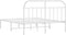vidaXL - Bedframe - met - hoofdbord - metaal - wit - 160x200 - cm