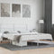 vidaXL - Bedframe - met - hoofdbord - metaal - wit - 160x200 - cm