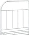 vidaXL - Bedframe - met - hoofdbord - metaal - wit - 160x200 - cm