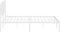 vidaXL - Bedframe - met - hoofdbord - metaal - wit - 160x200 - cm
