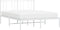 vidaXL - Bedframe - met - hoofdbord - metaal - wit - 160x200 - cm