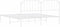 vidaXL - Bedframe - met - hoofdbord - metaal - wit - 160x200 - cm