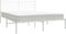 vidaXL - Bedframe - met - hoofdbord - metaal - wit - 160x200 - cm