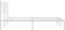 vidaXL - Bedframe - met - hoofdbord - metaal - wit - 160x200 - cm