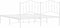 vidaXL - Bedframe - met - hoofdbord - metaal - wit - 160x200 - cm